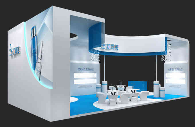 艾美尚特裝展臺美博會廣州廣交會展會設計搭建