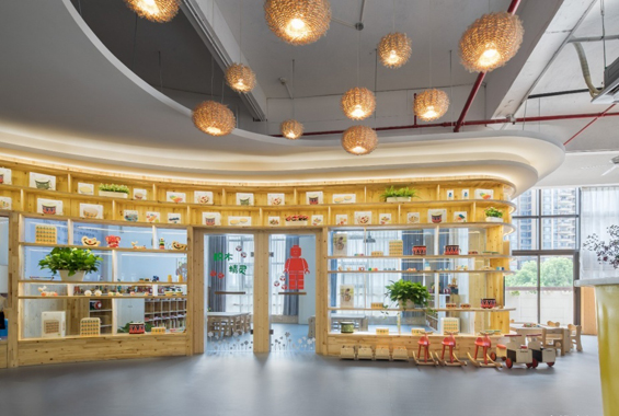 廣州展廳設計睿星貝貝早教店裝飾設計